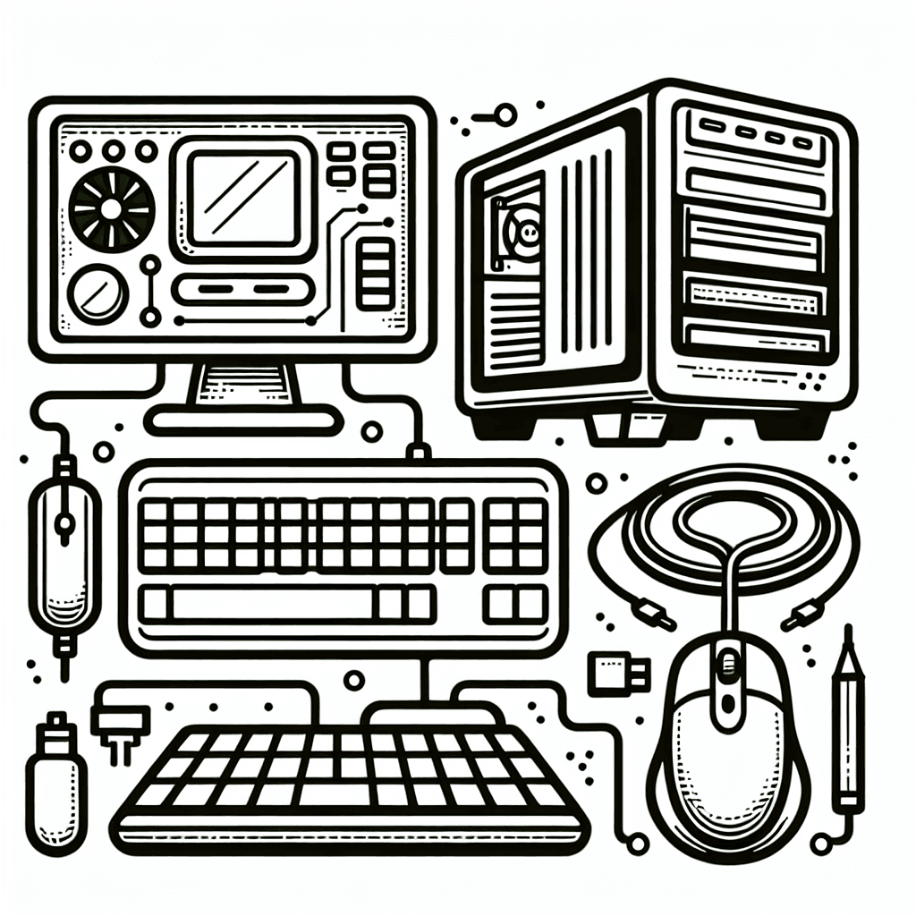 computer parts coloring pages