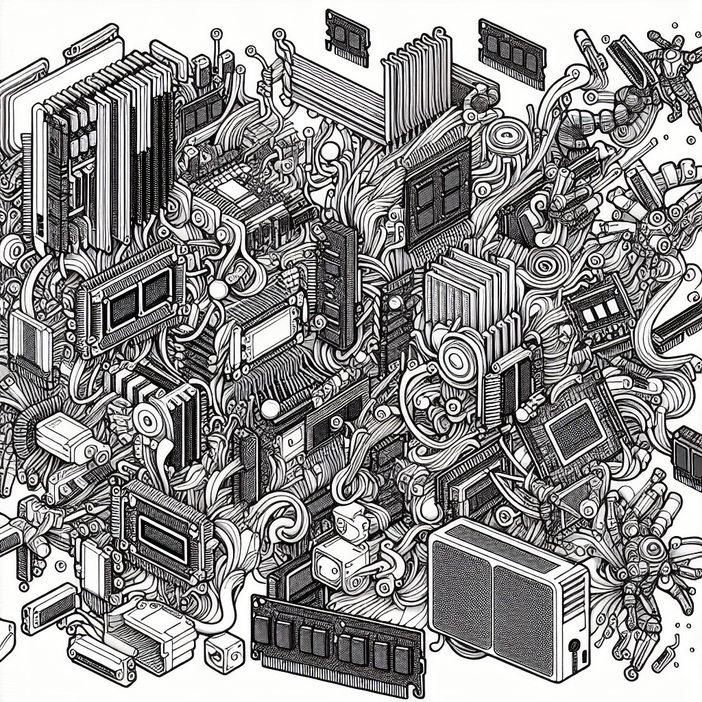 Additional computer parts coloring page 2