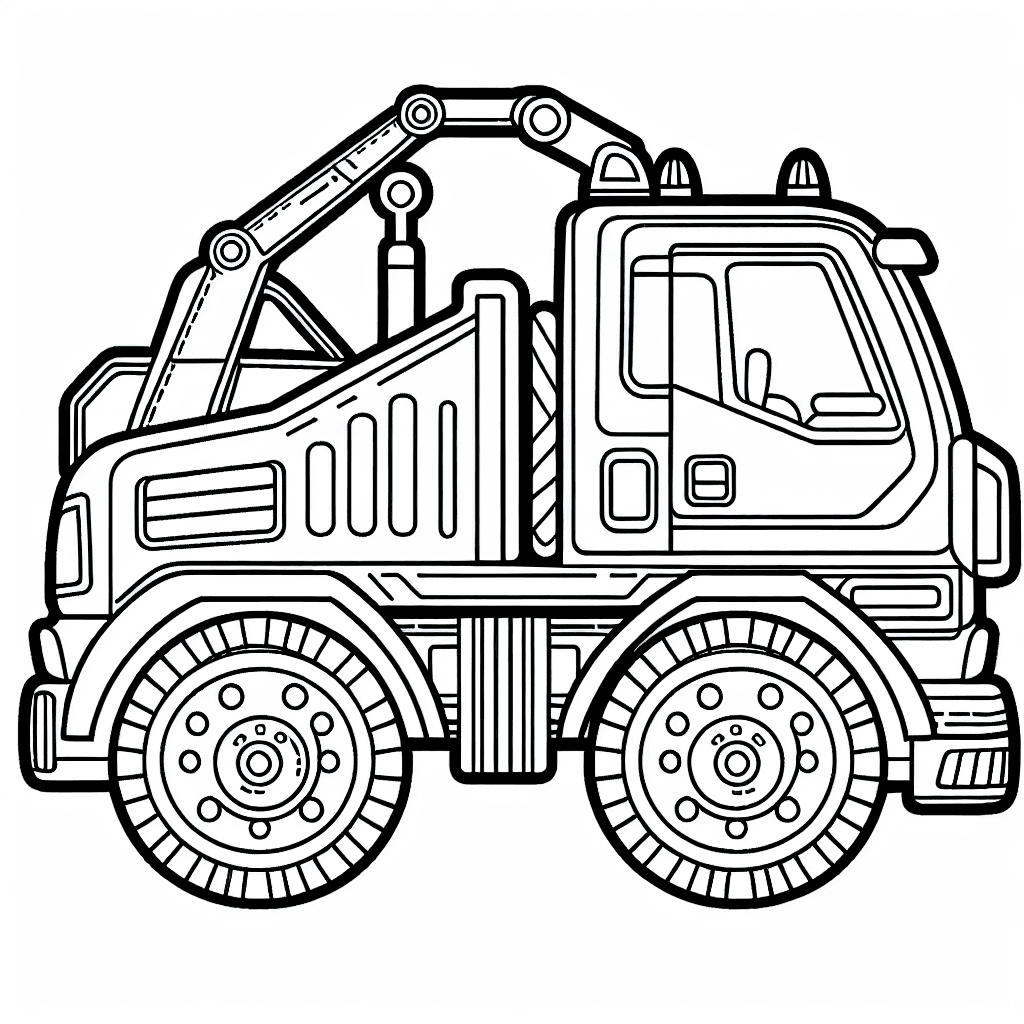 construction truck coloring pages