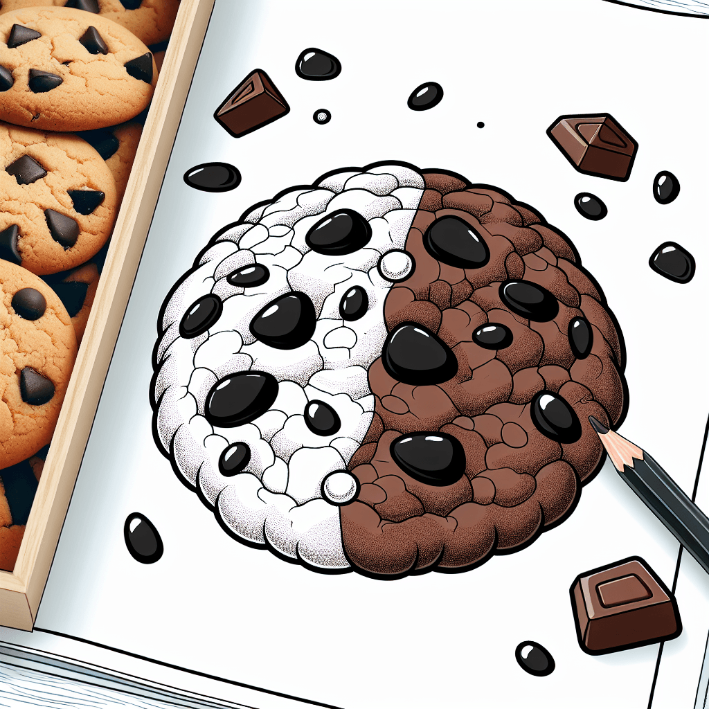 Additional cookie chocolate coloring page 1