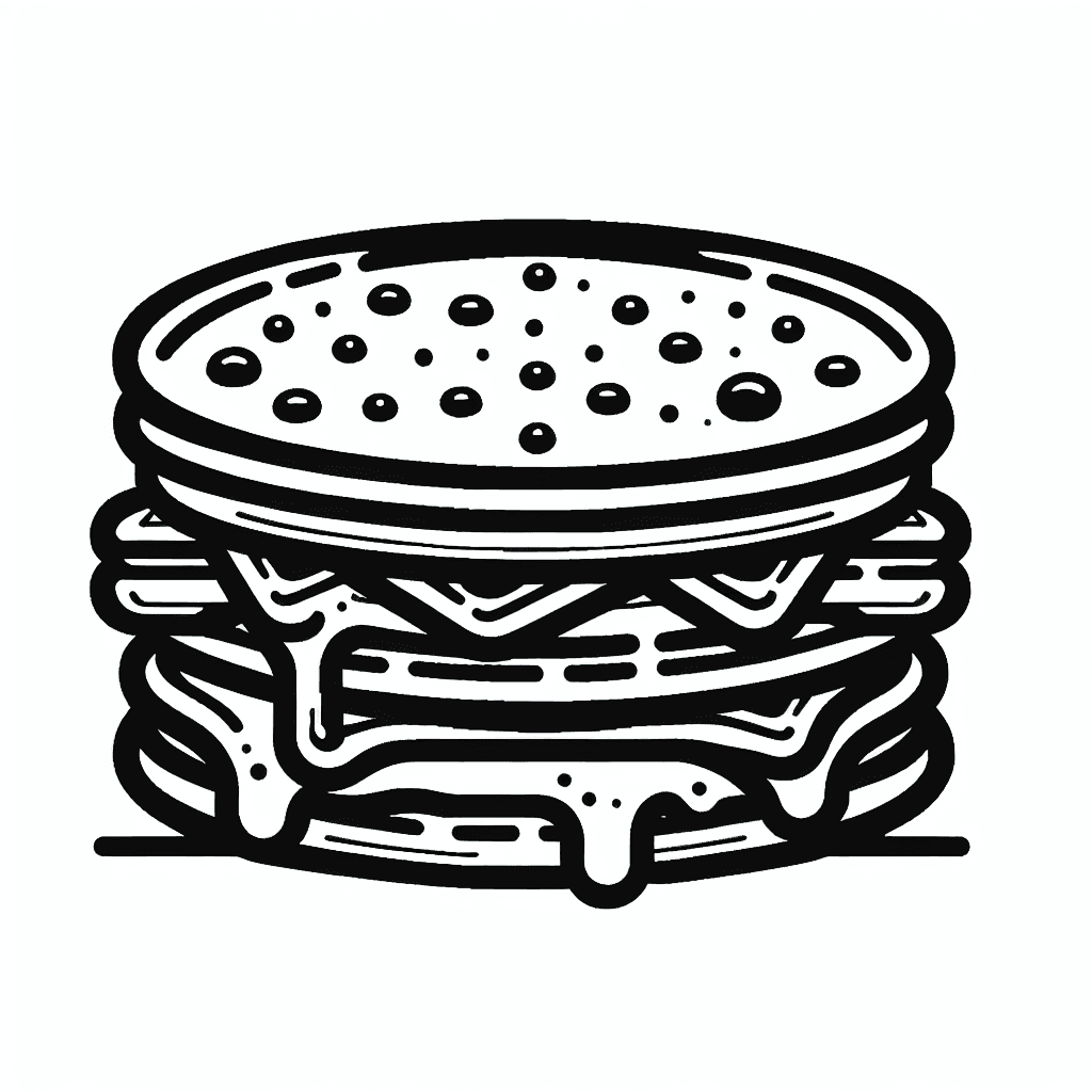 Additional cookie sandwich coloring page 1