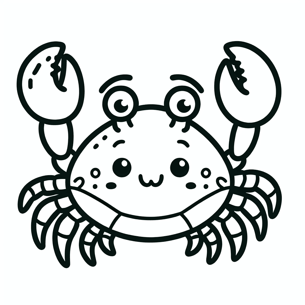 crab coloring pages