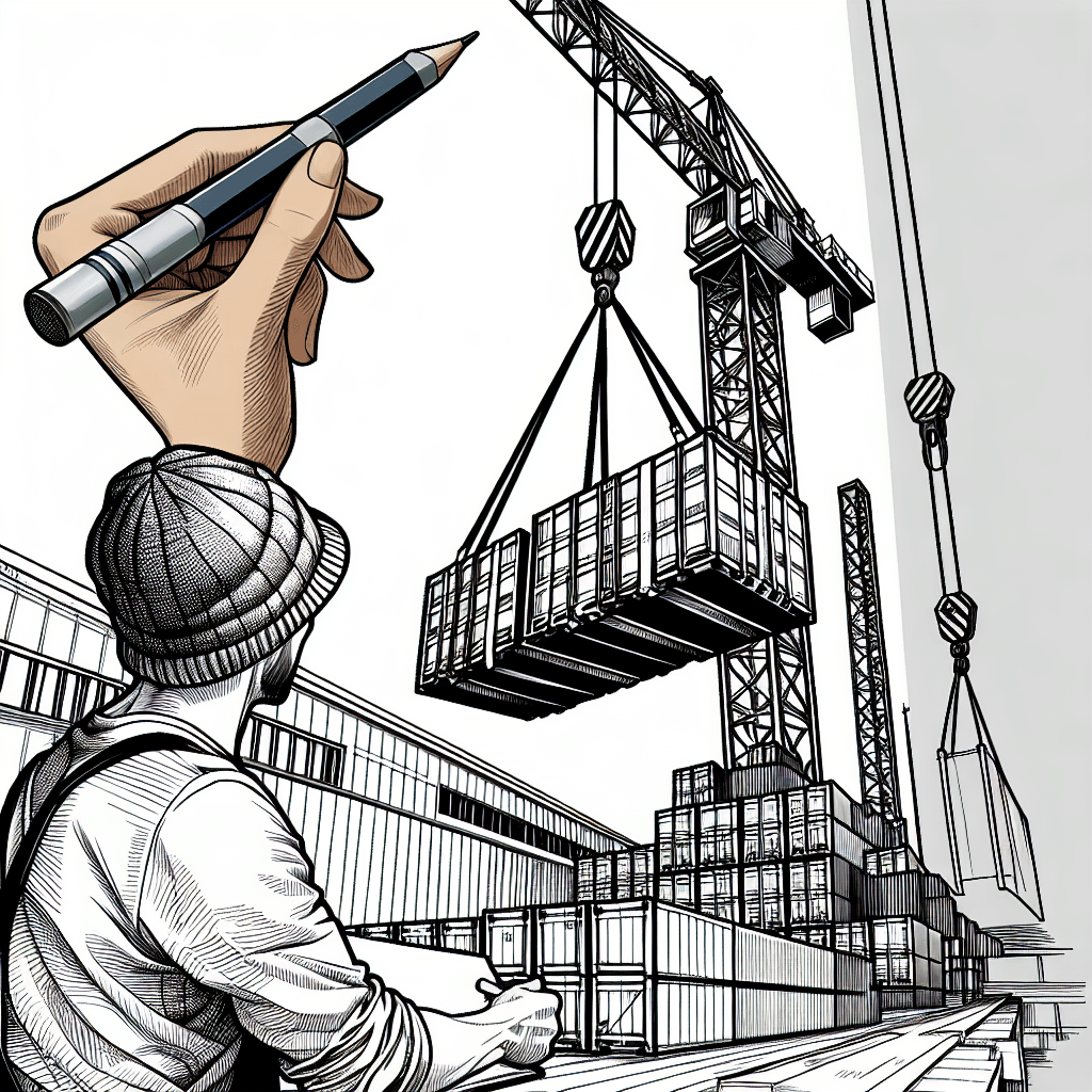 Additional crane lifting coloring page 2