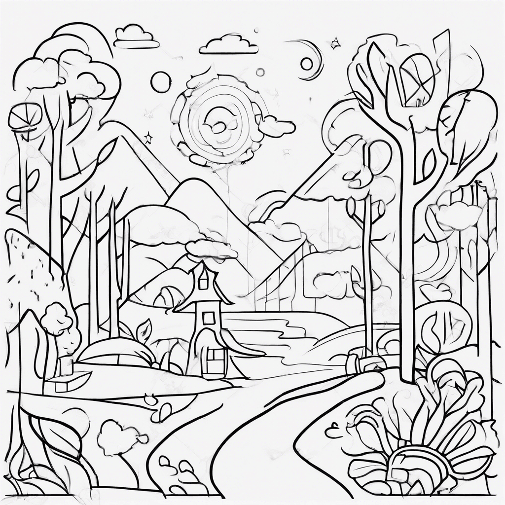 Additional creative imagination coloring page 1