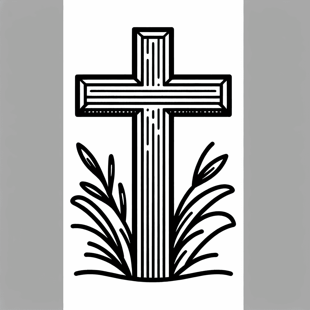 cross design coloring pages