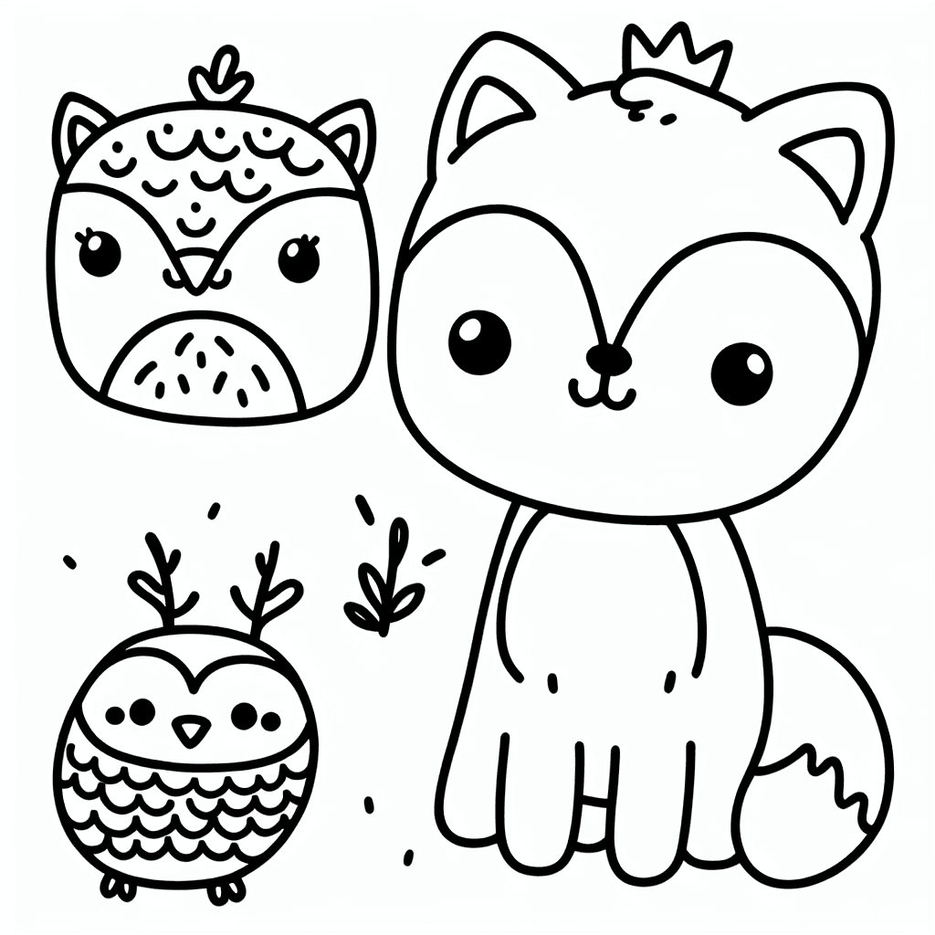 cute animals coloring pages