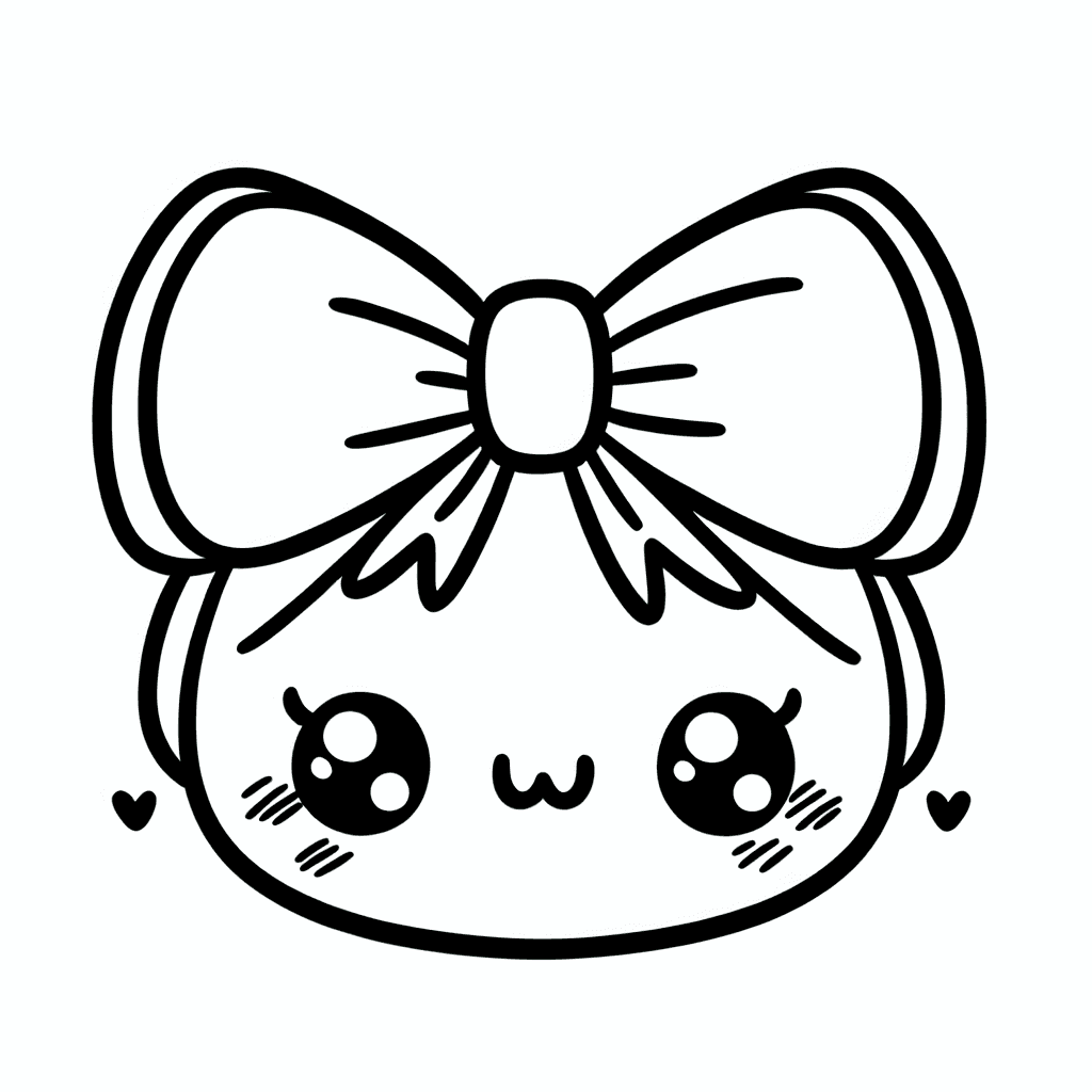 cute bow coloring pages