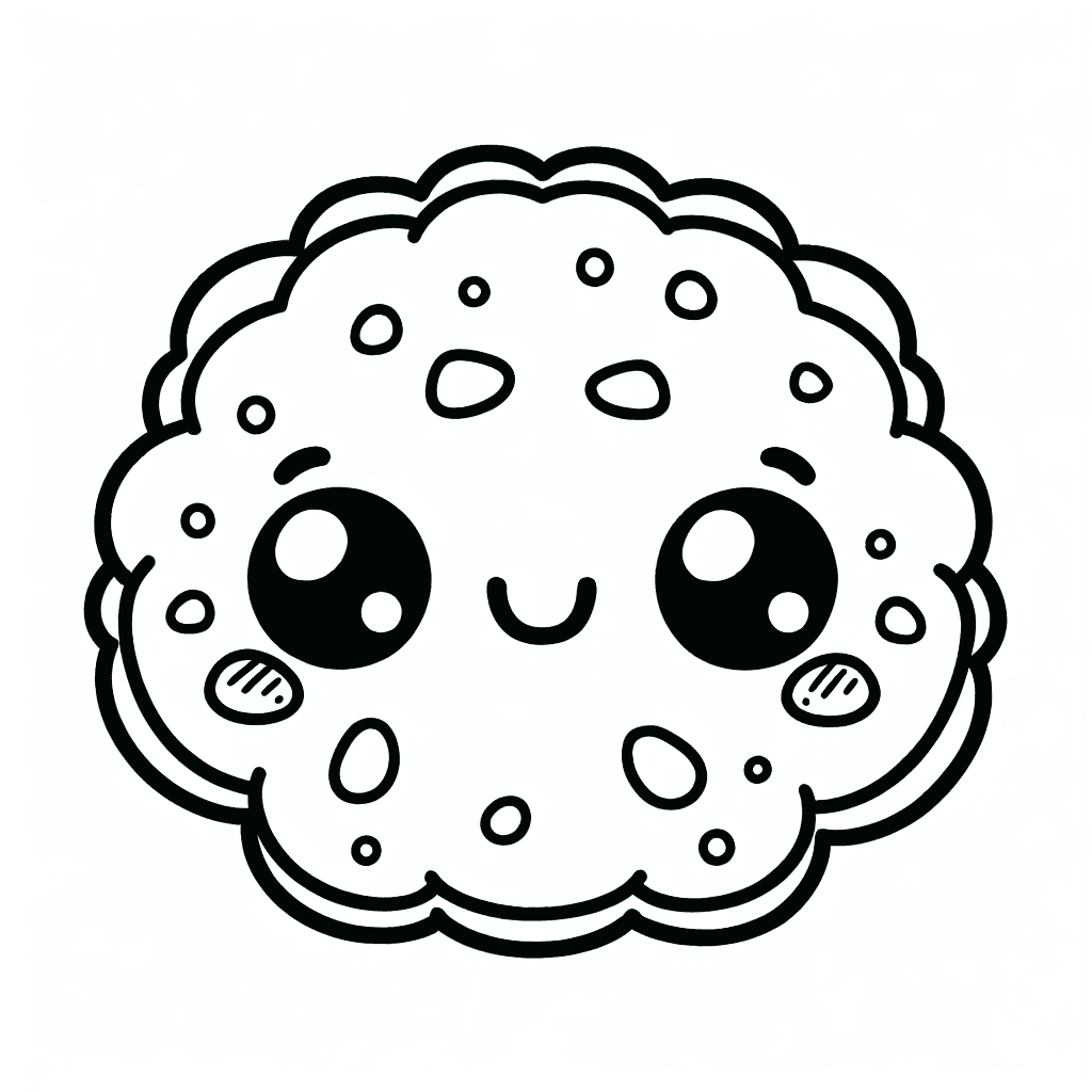 cute cookie coloring pages