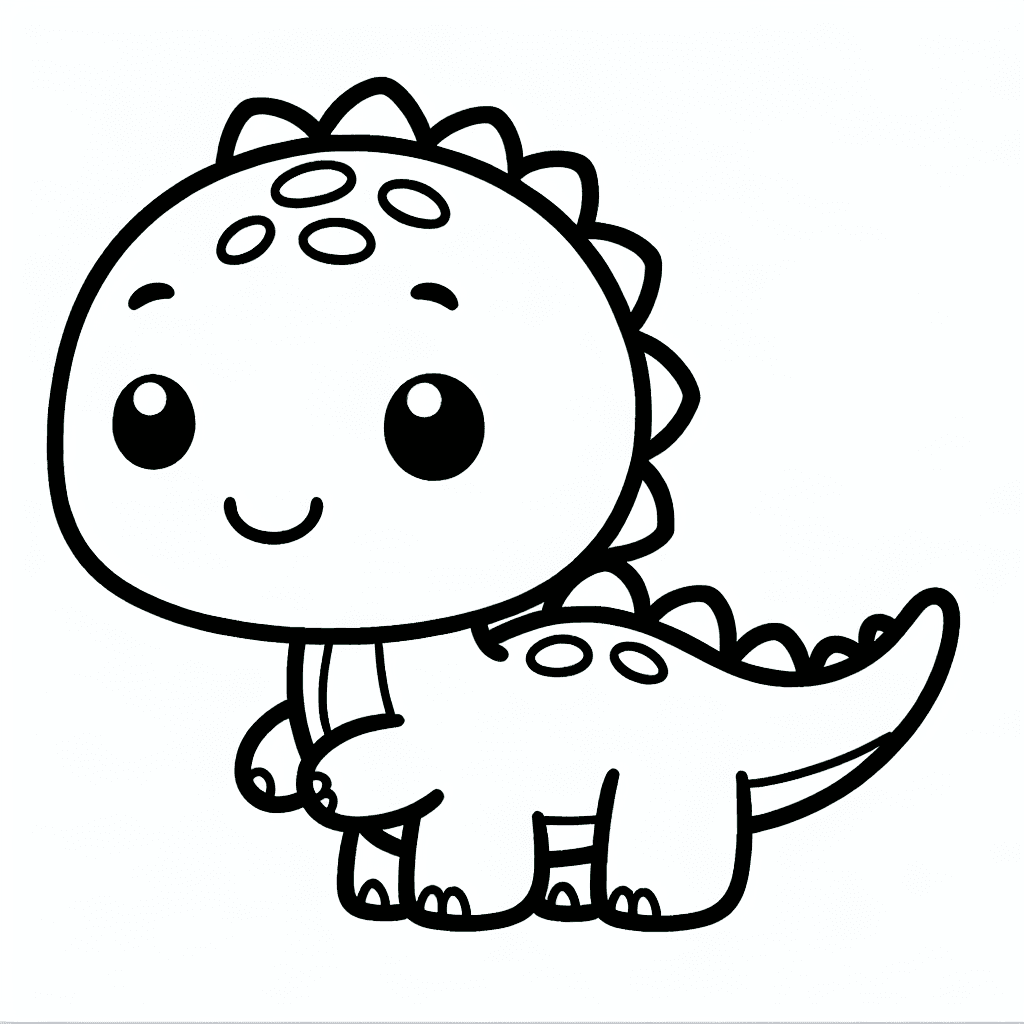 cute dinosaur baby coloring pages