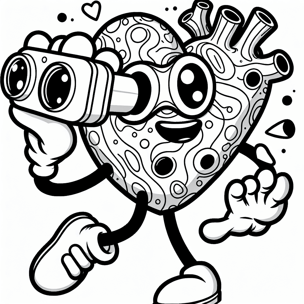 Additional cute heart love coloring page 2