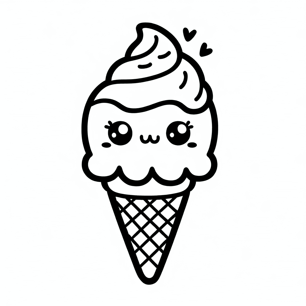 cute ice cream coloring pages