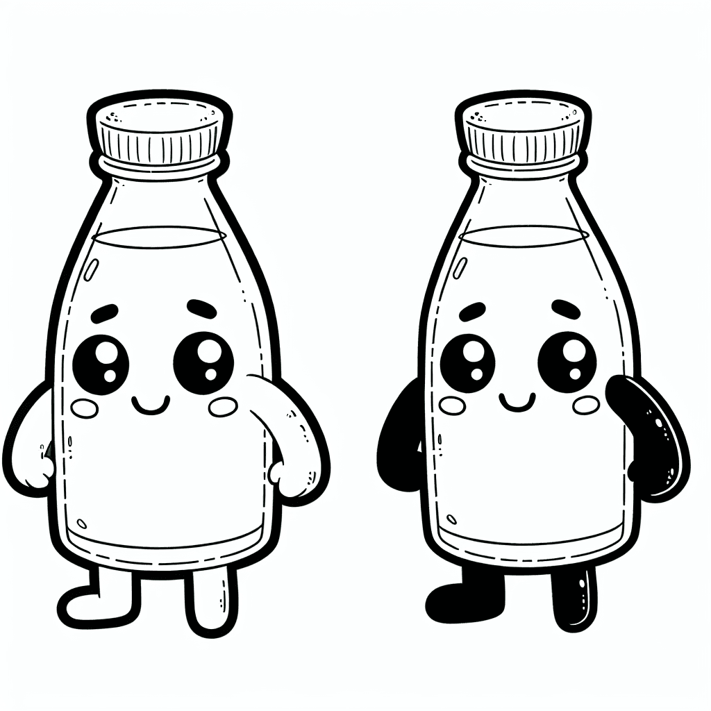 cute milk coloring pages