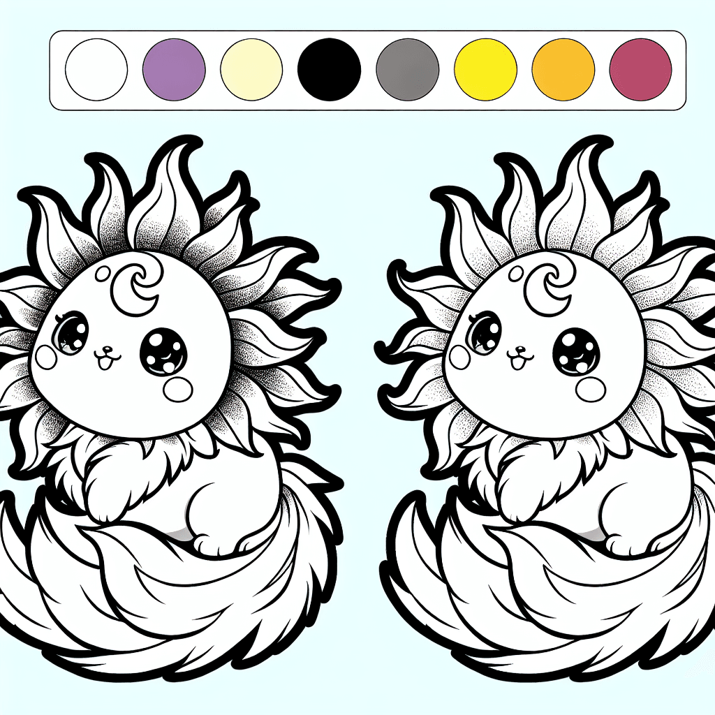 Additional cute sun shine coloring page 1