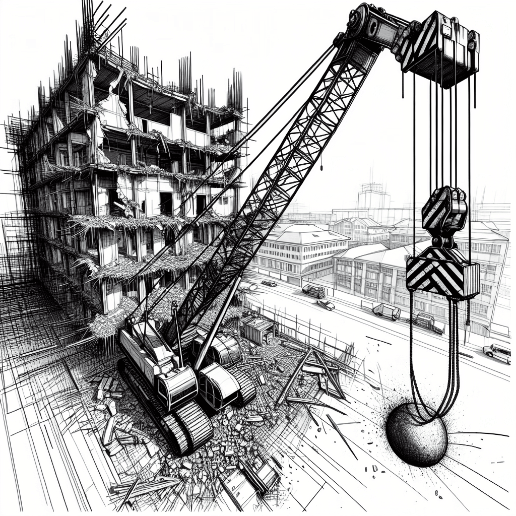 Additional demolition crane coloring page 2