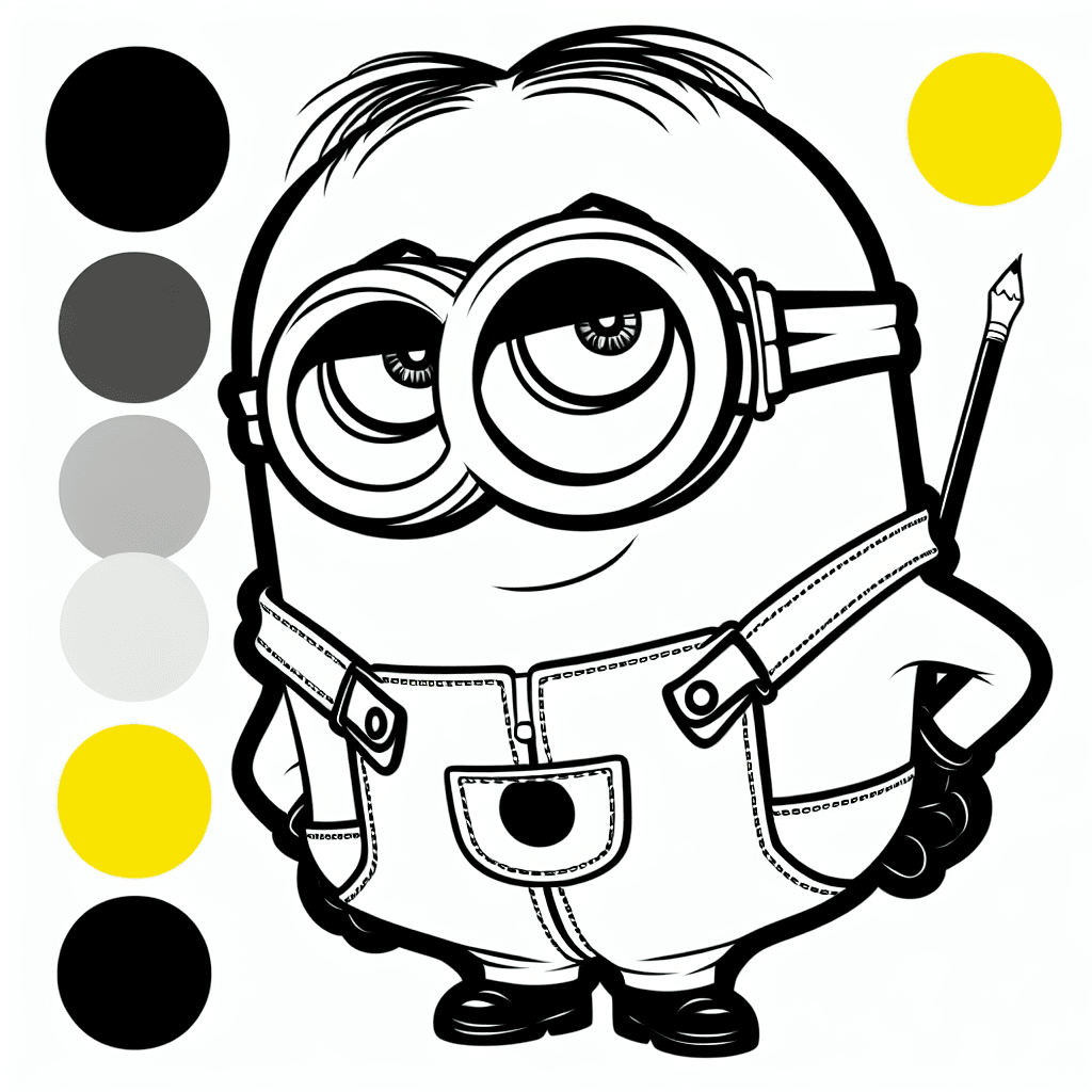 Additional despicable me coloring page 2