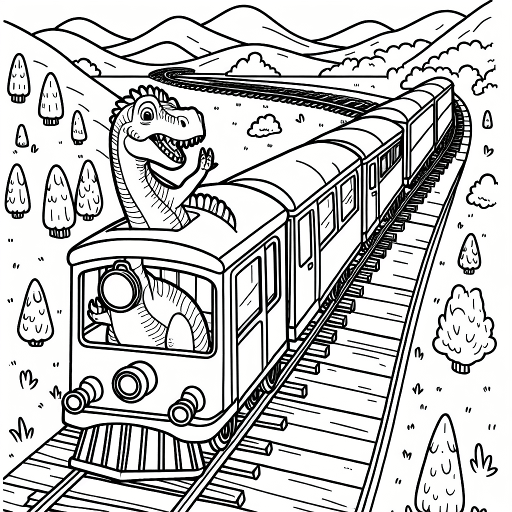 Additional dinosaur train coloring page 2