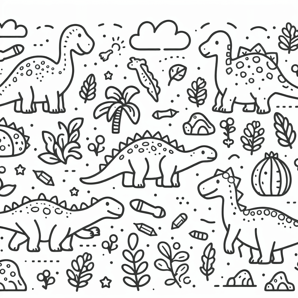 dinosaurs coloring pages