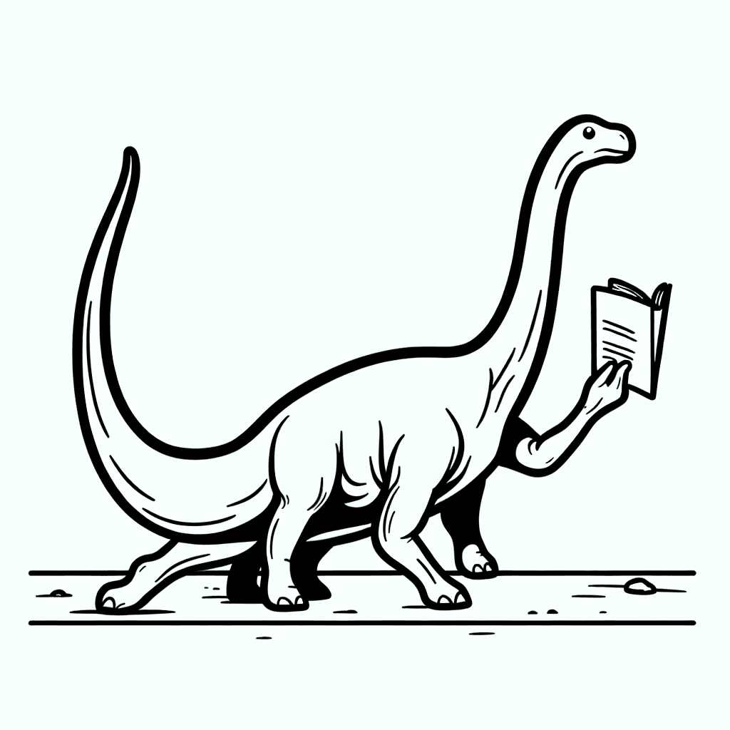 Additional diplodocus coloring page 2