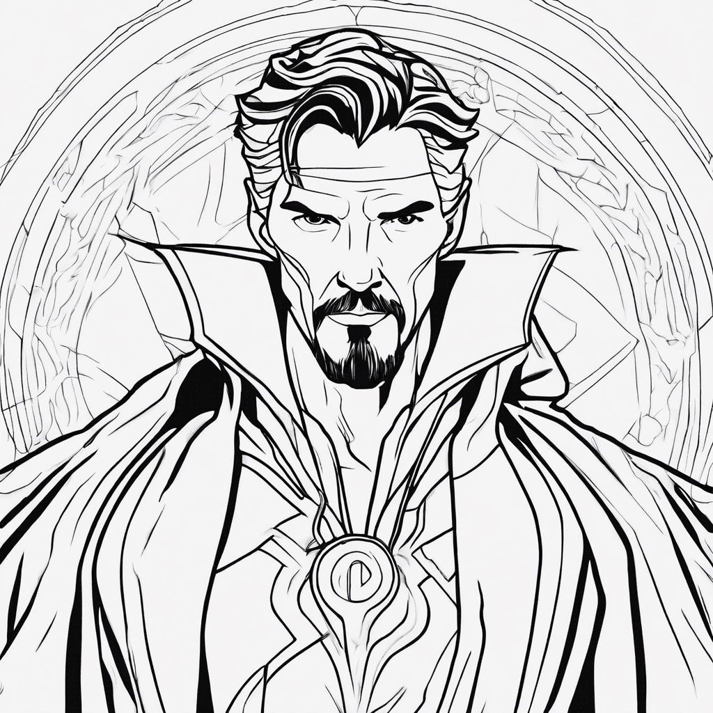 doctor strange magic coloring pages