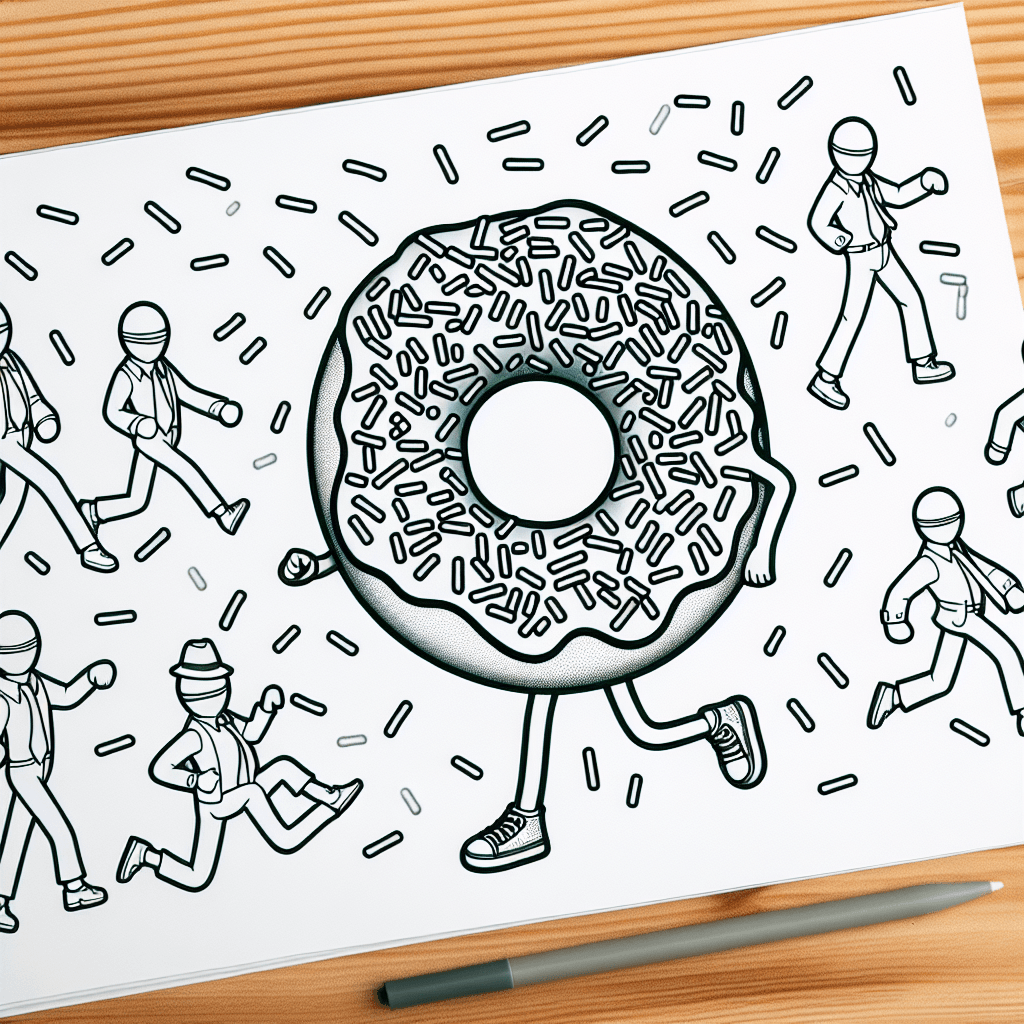 Additional donut sprinkles coloring page 2