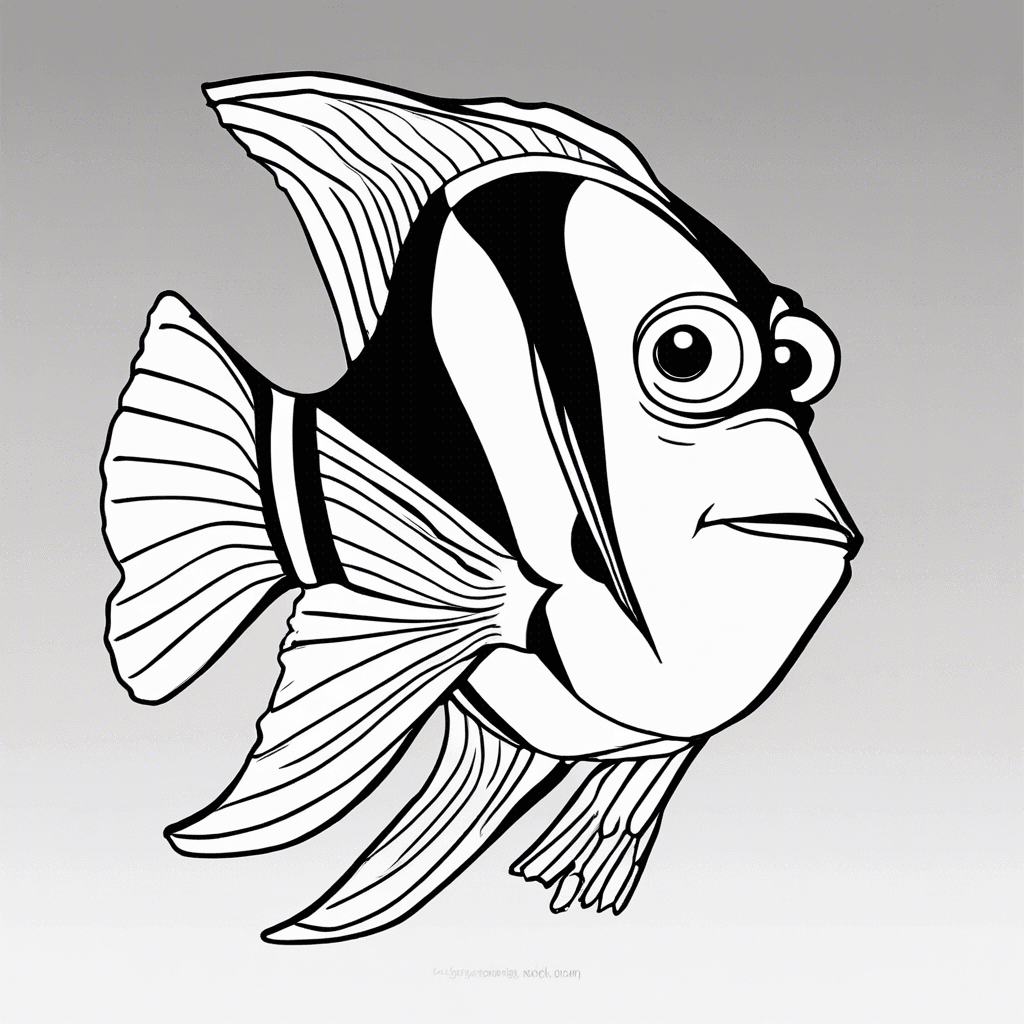 Additional dory coloring page 1