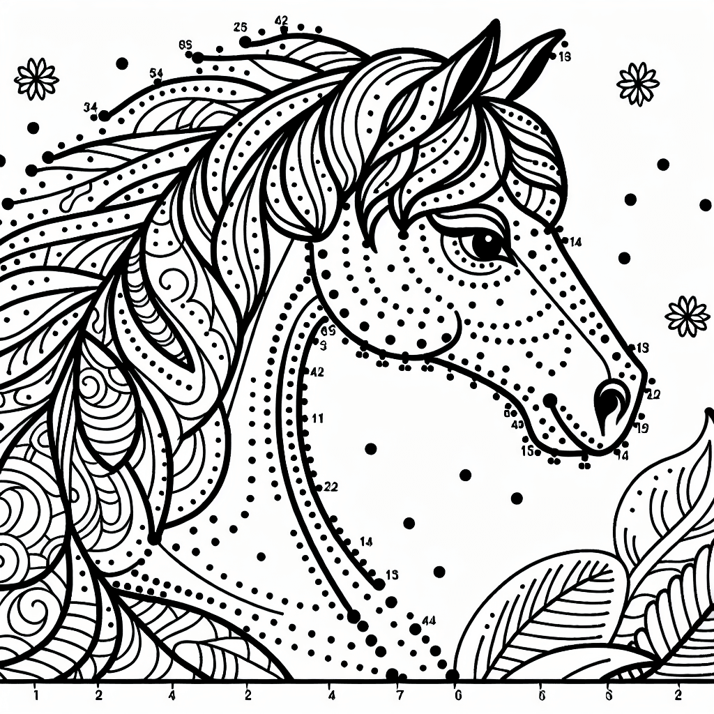 Additional dot to dot coloring page 1