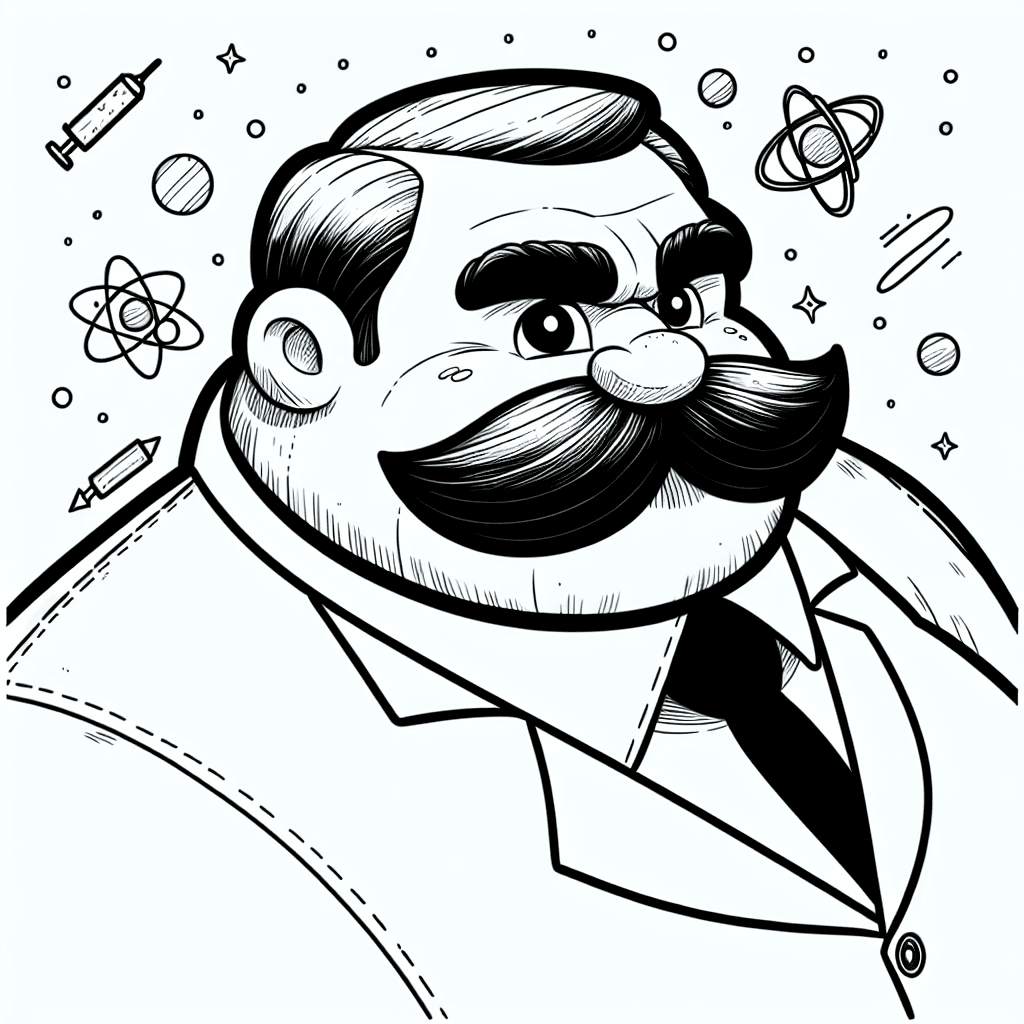 Additional dr eggman coloring page 1