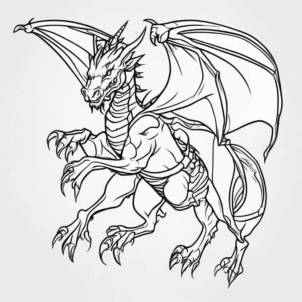 Additional dragon rider coloring page 2