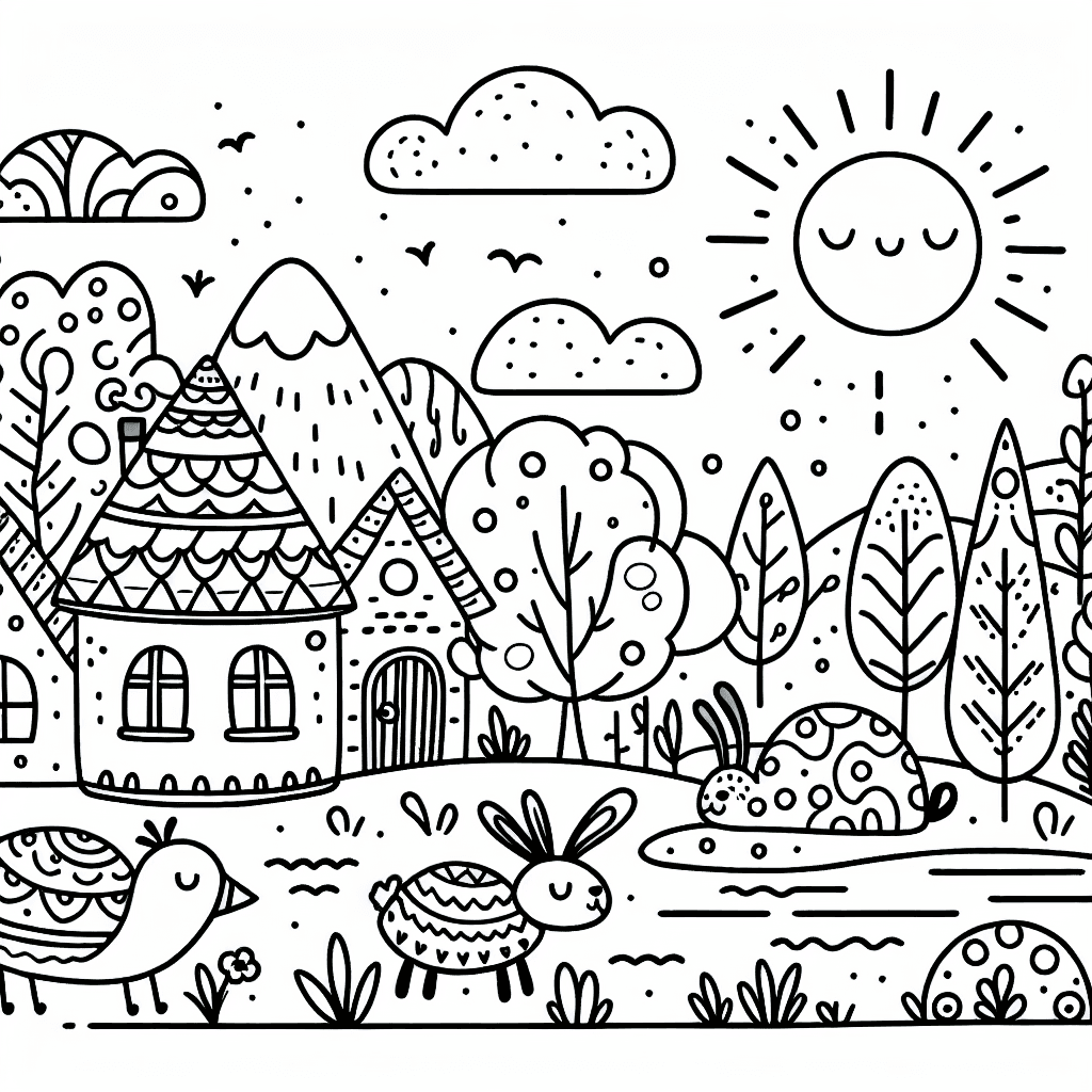 drawing art coloring pages