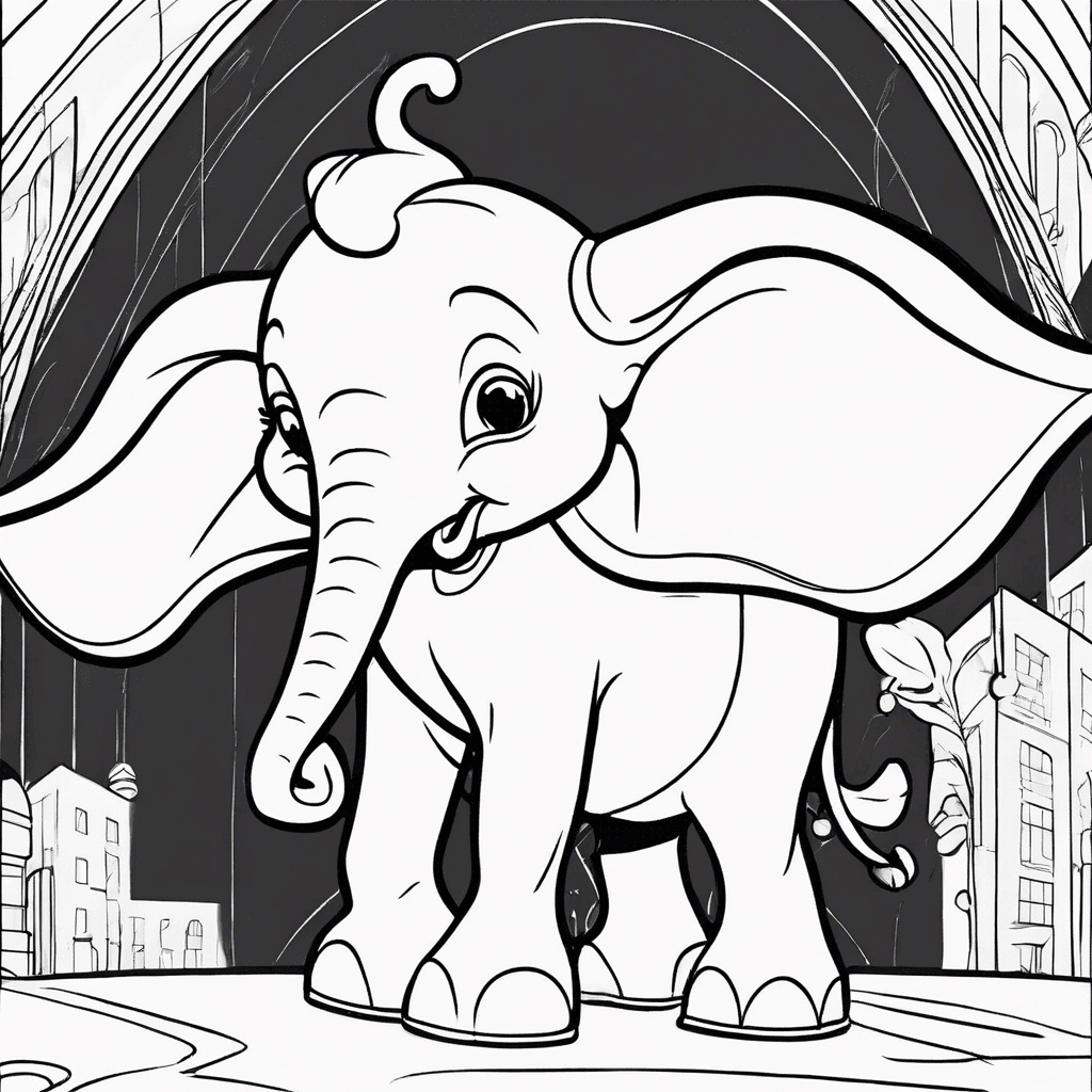 dumbo coloring pages