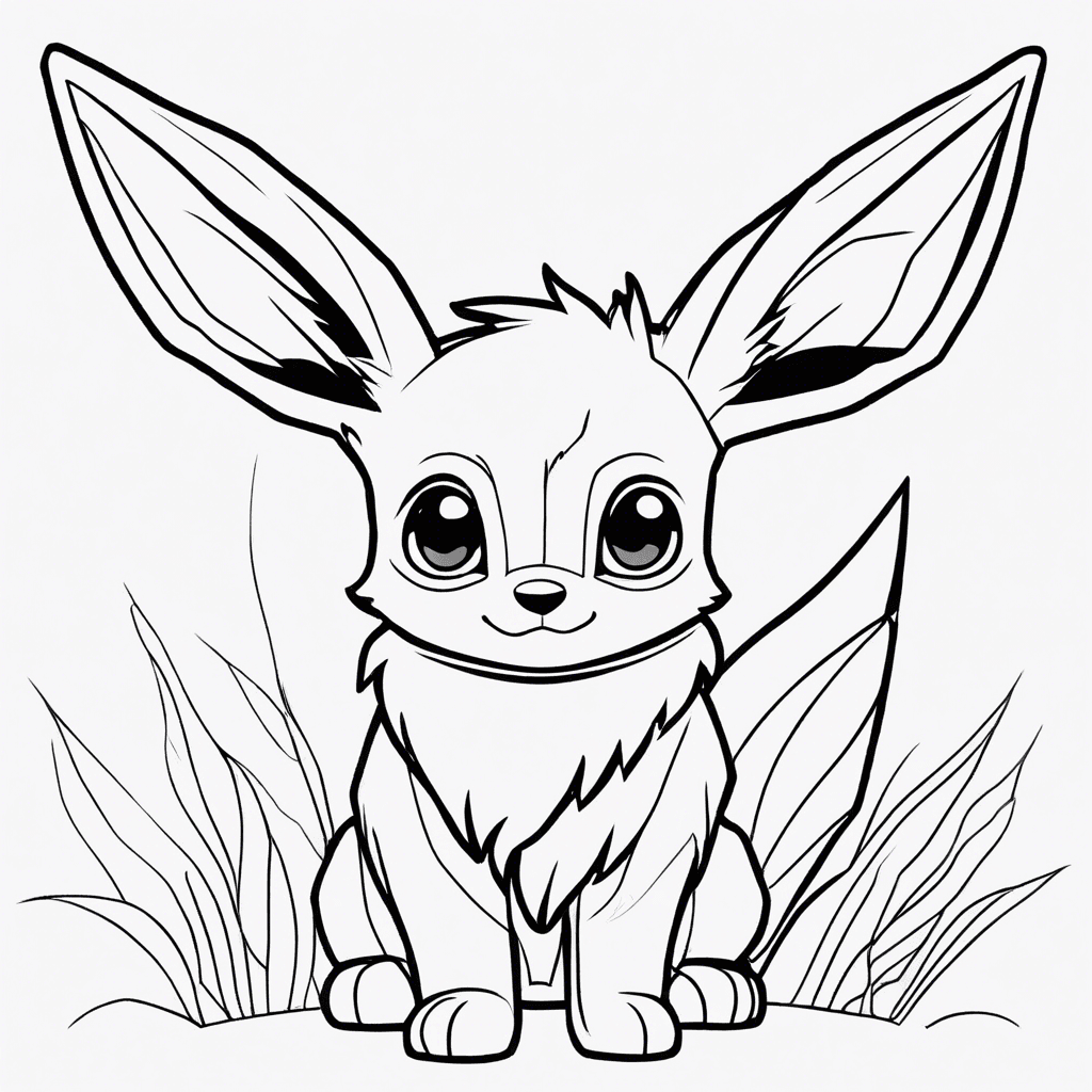 eevee coloring pages