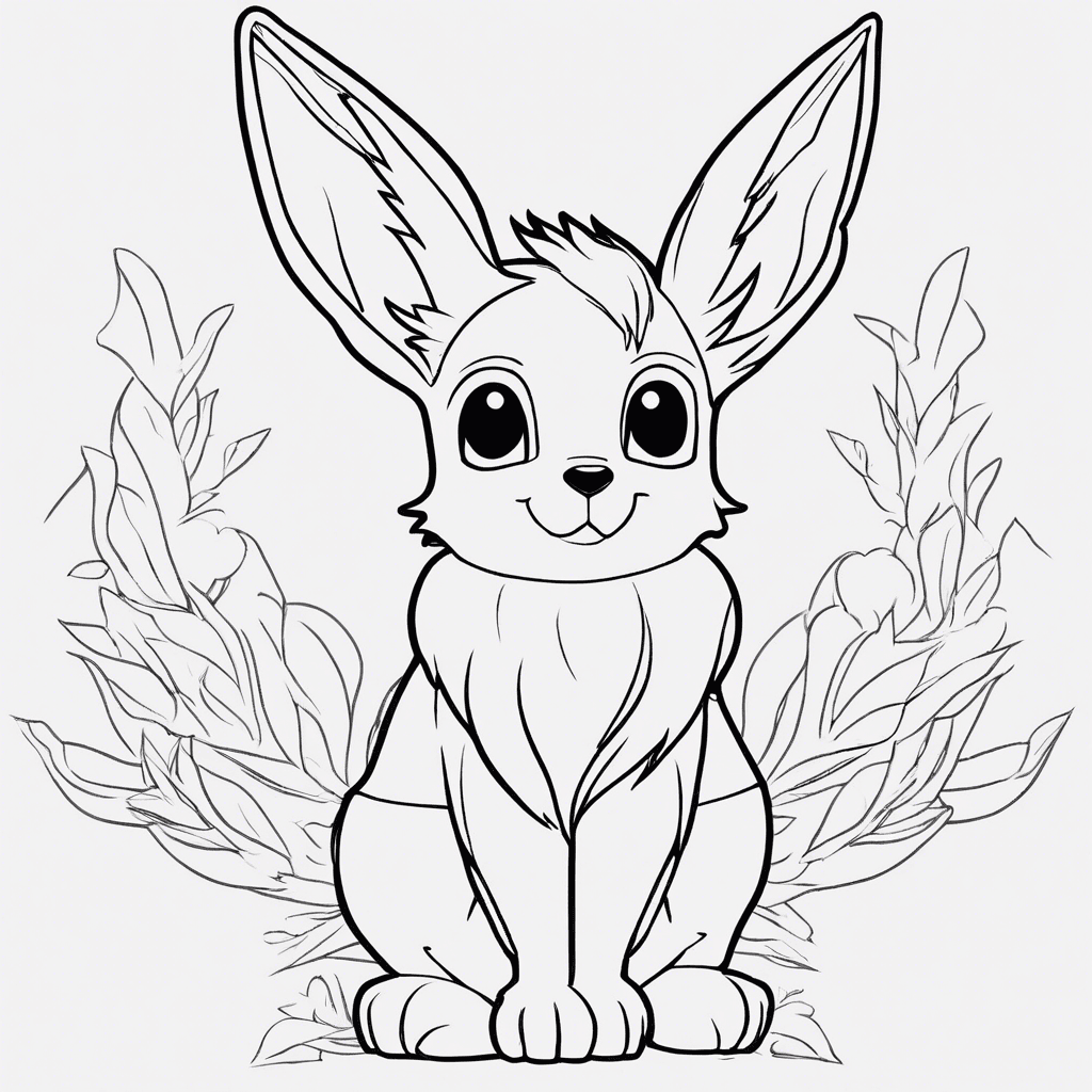 Additional eevee coloring page 1