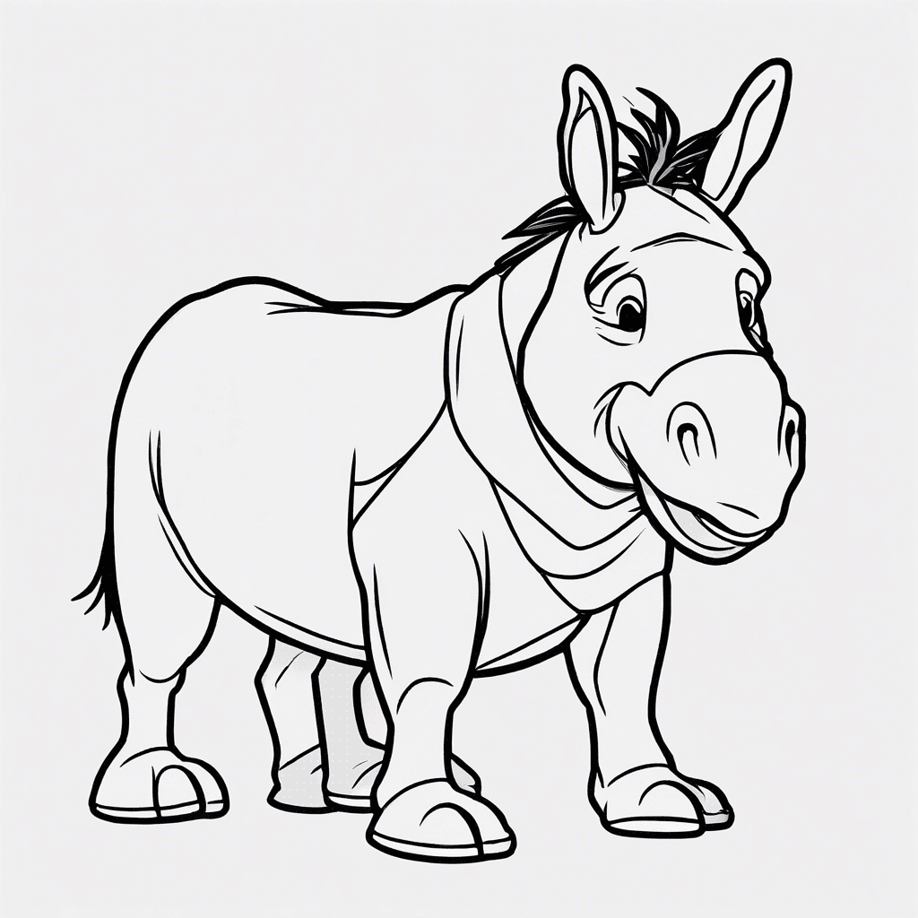 Additional eeyore coloring page 1