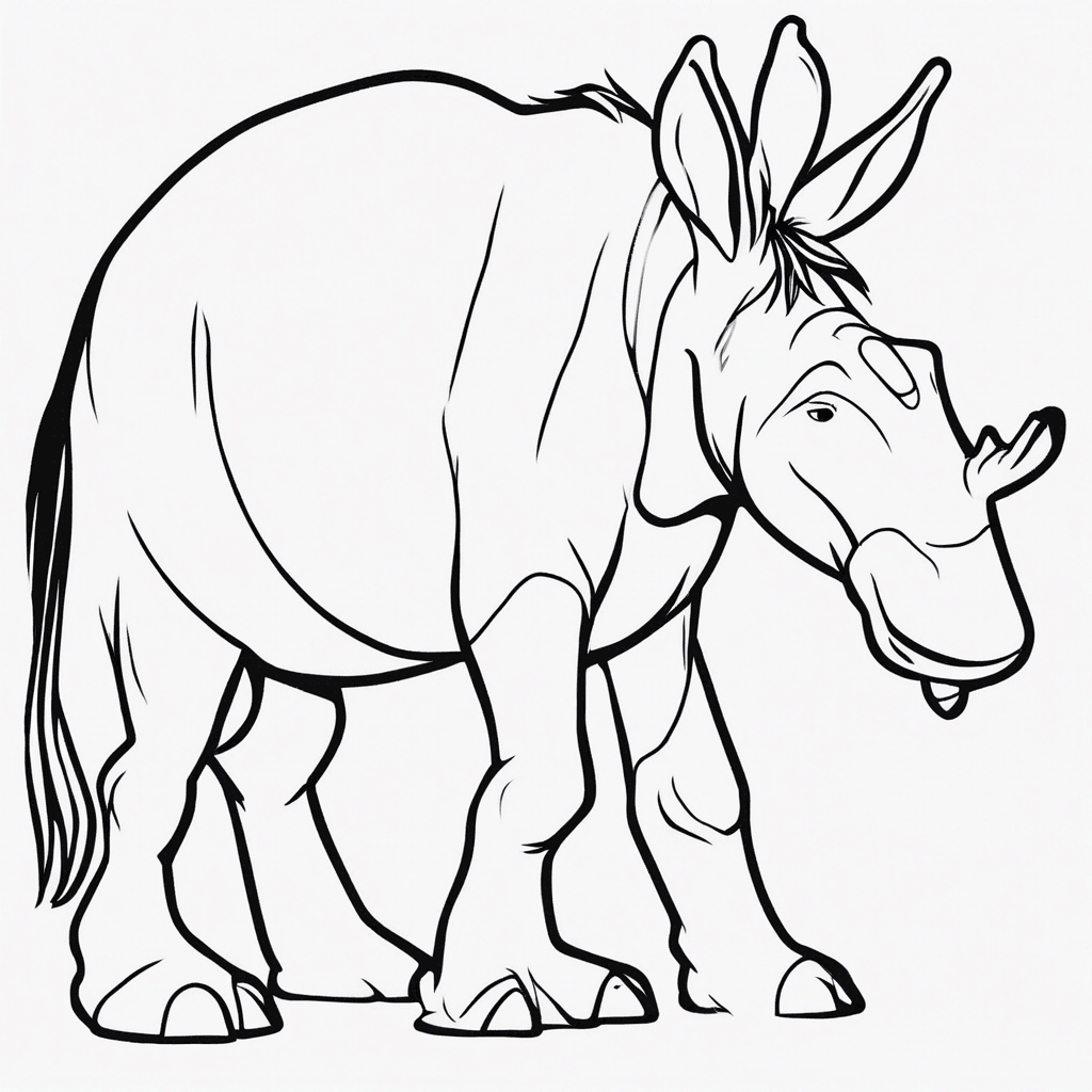 Additional eeyore coloring page 2