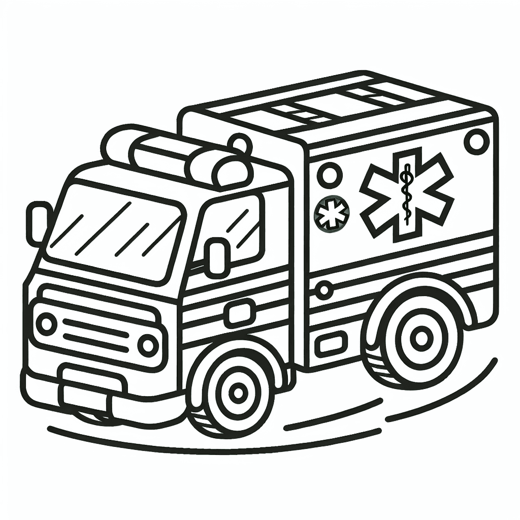 emergency coloring pages