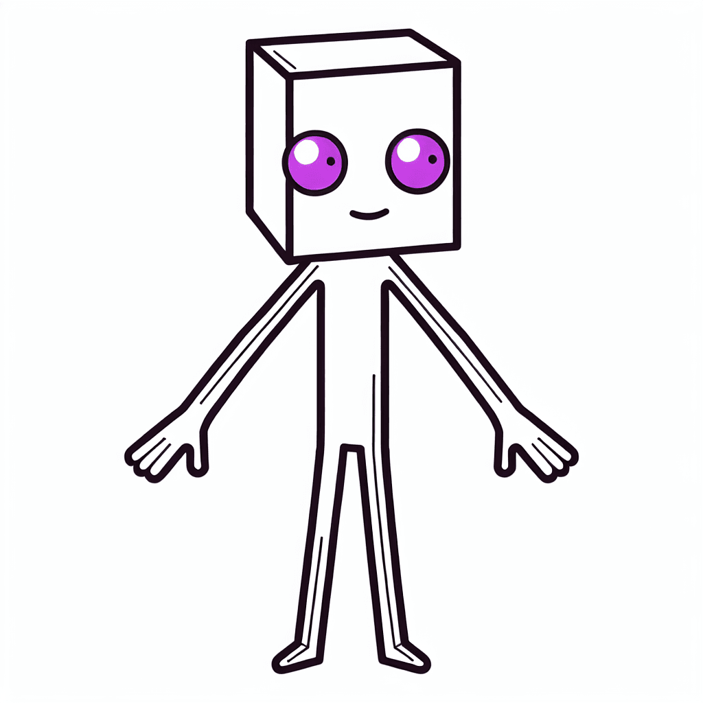 enderman coloring pages