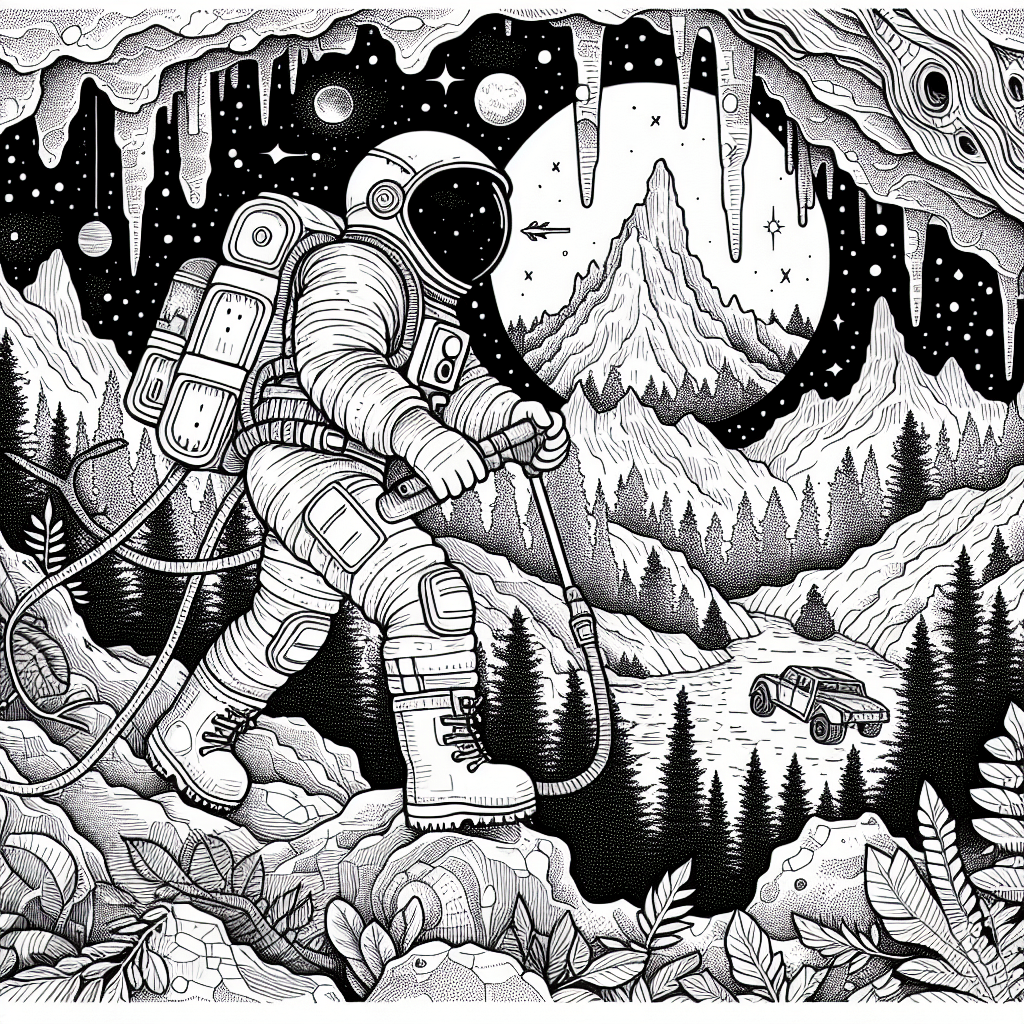 Additional exploration coloring page 2