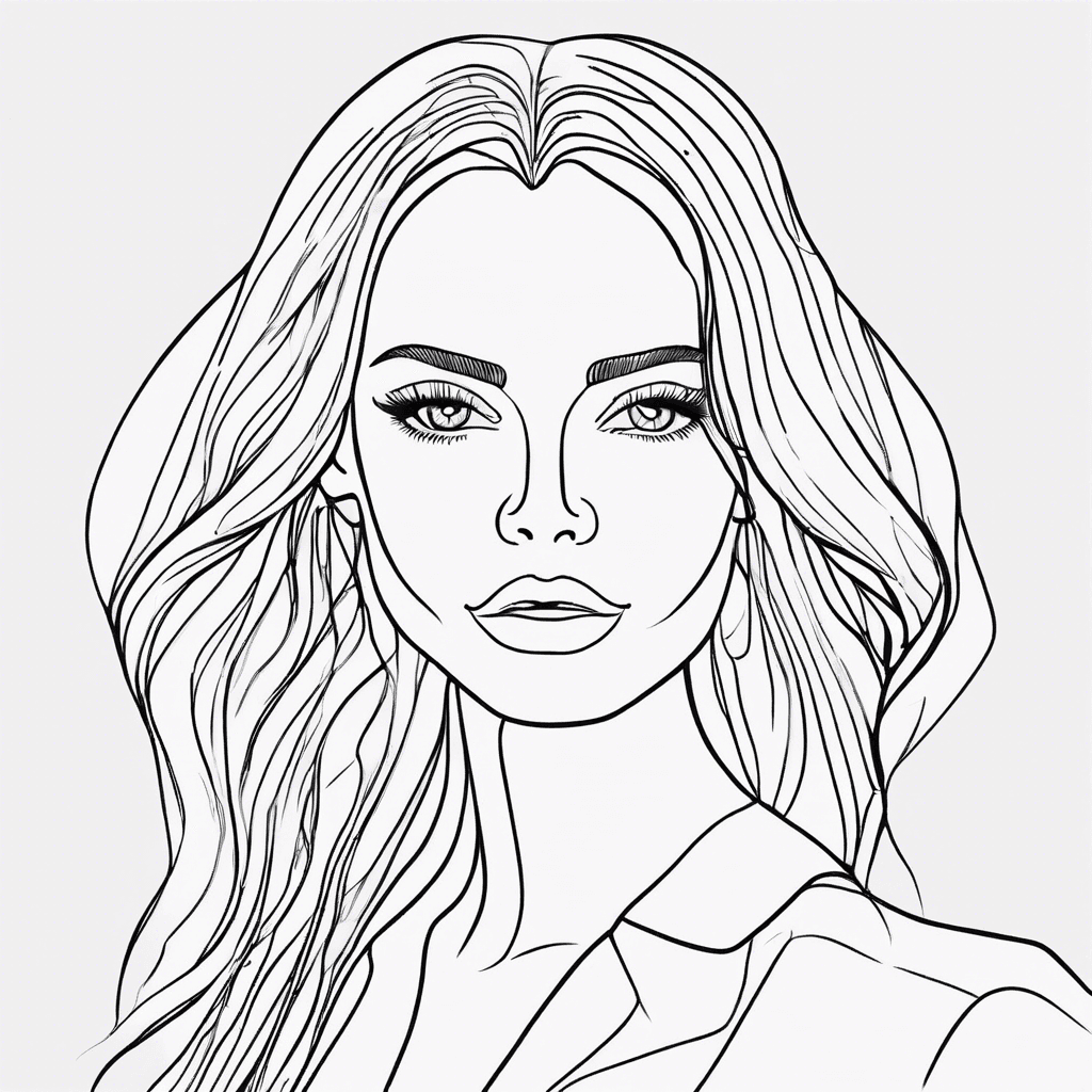 fashion beauty coloring pages