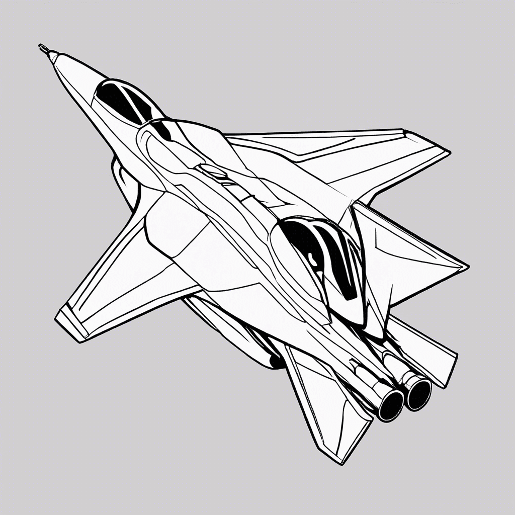 fighter jet coloring pages