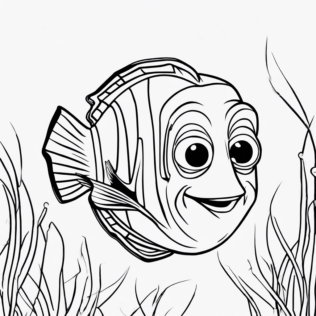 Additional finding nemo coloring page 1