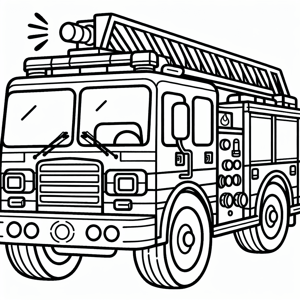 fire truck coloring pages