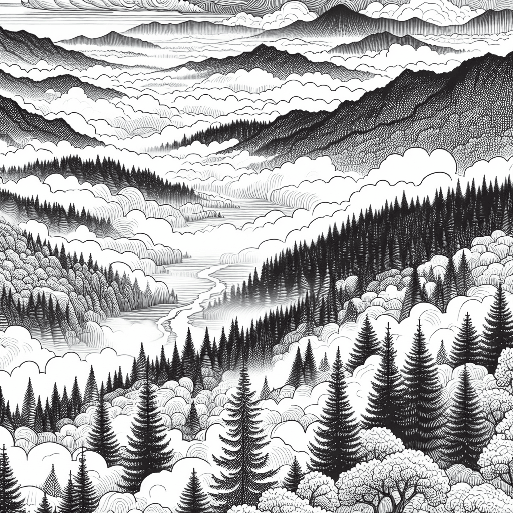 Additional fog morning coloring page 2