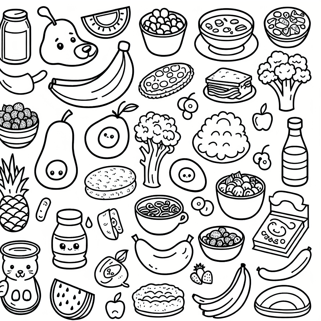 food coloring pages