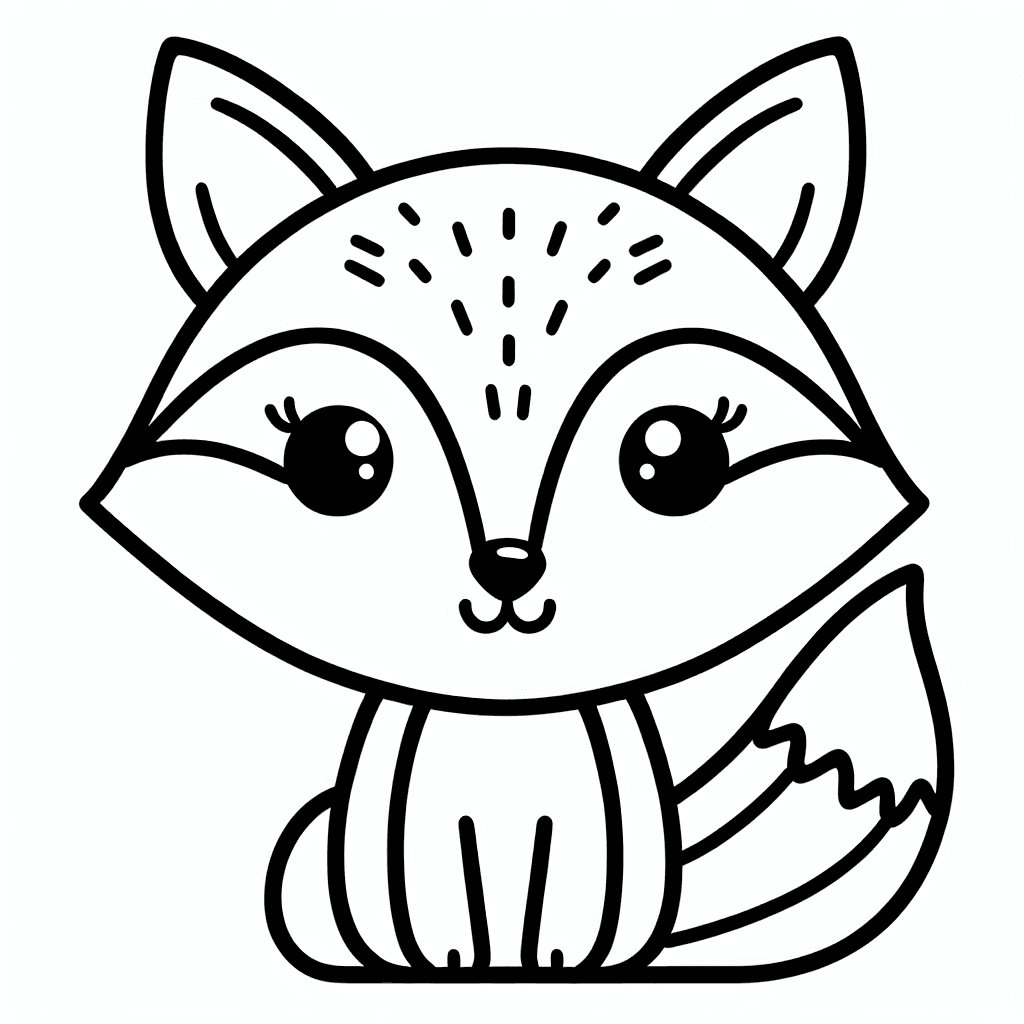 fox coloring pages