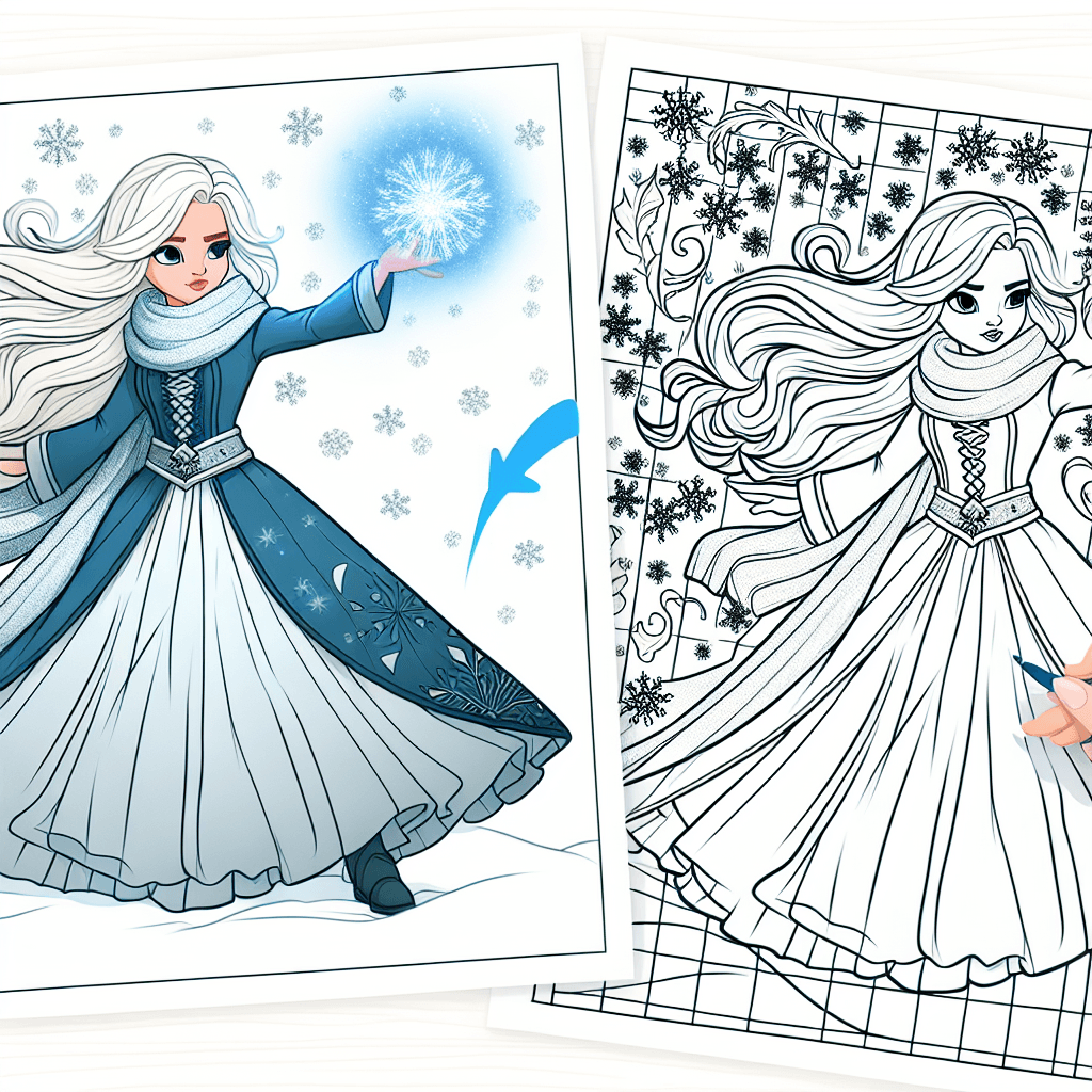 Additional frozen coloring page 2