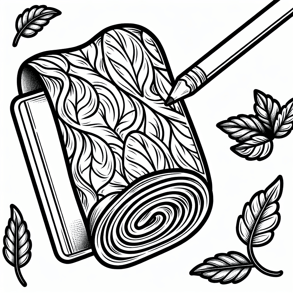 Additional fruit roll coloring page 1