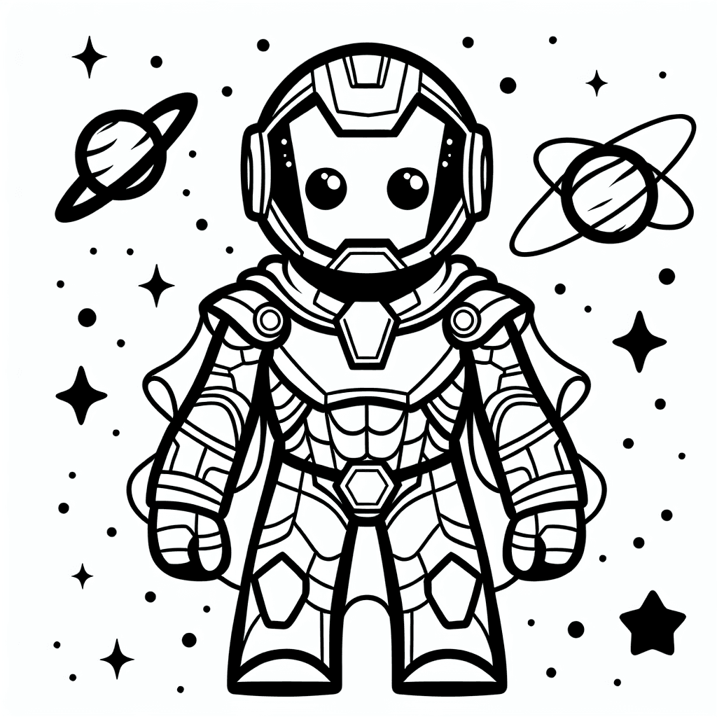 galaxy guardian coloring pages