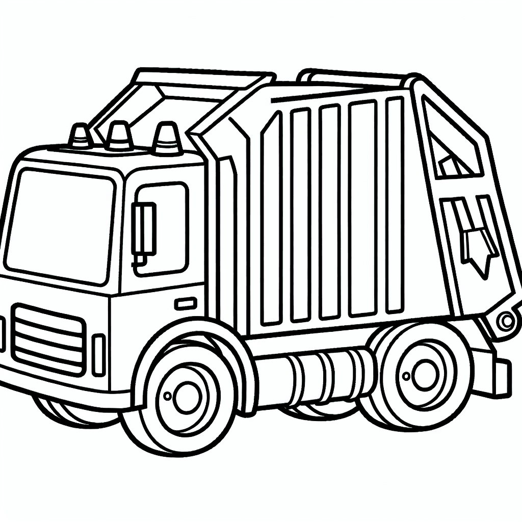 garbage truck coloring pages