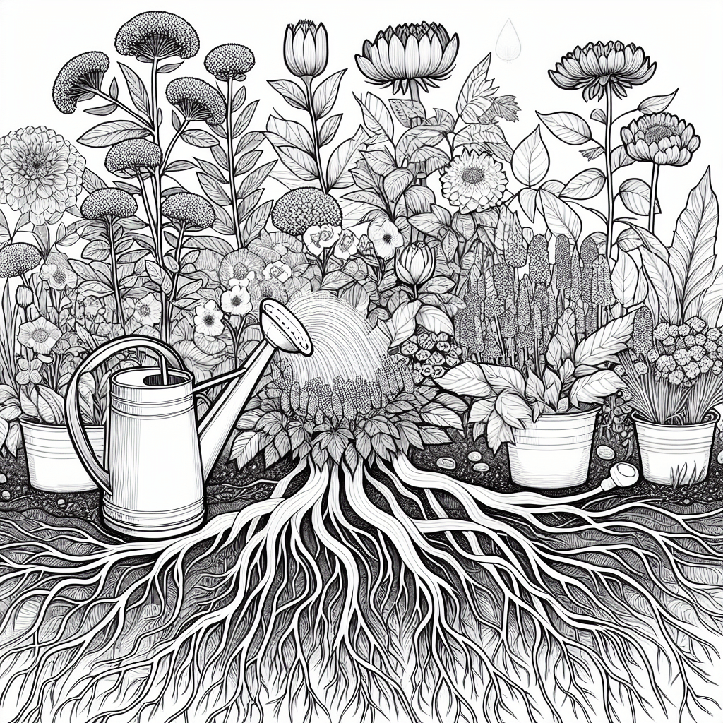 Additional gardening plants coloring page 2