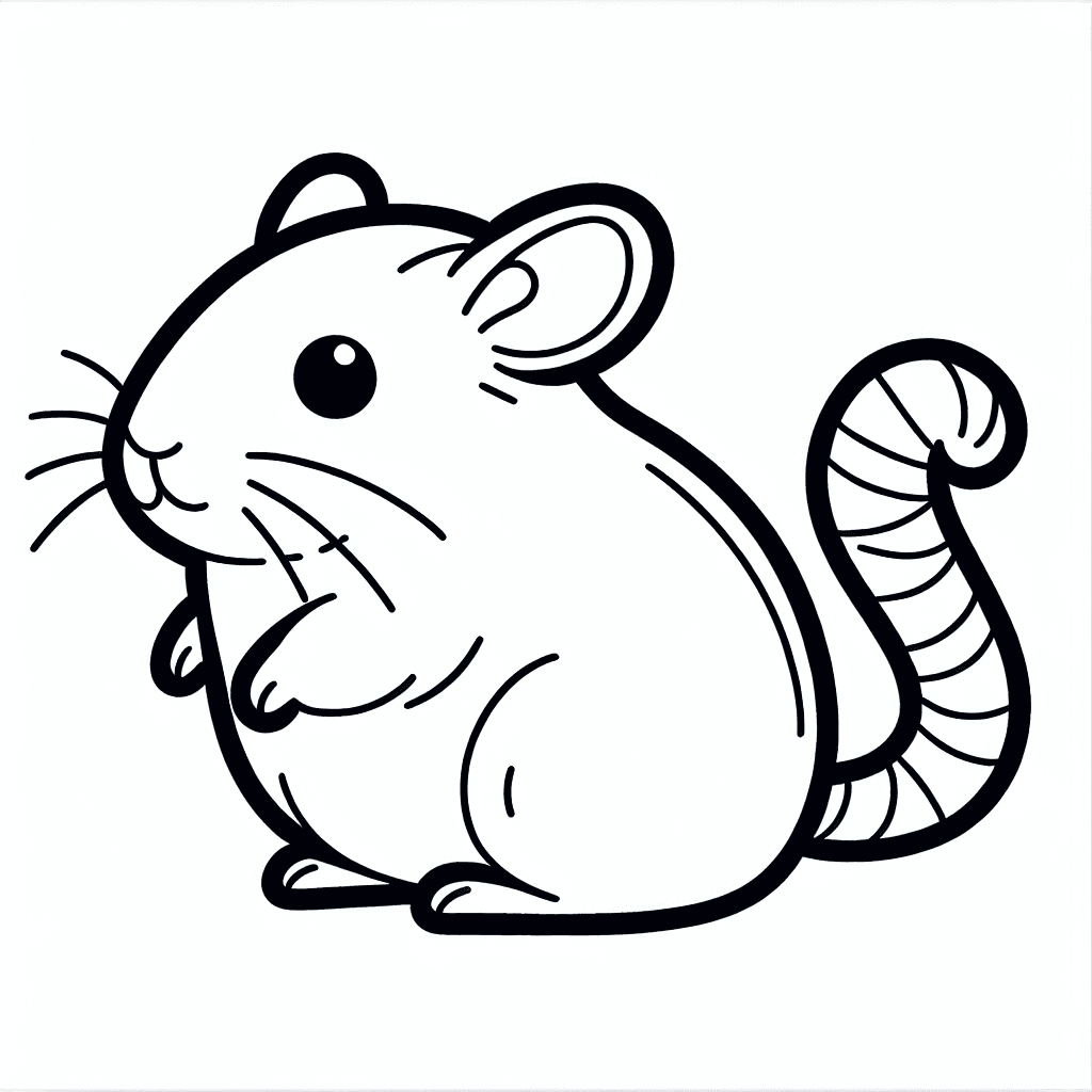 gerbil coloring pages